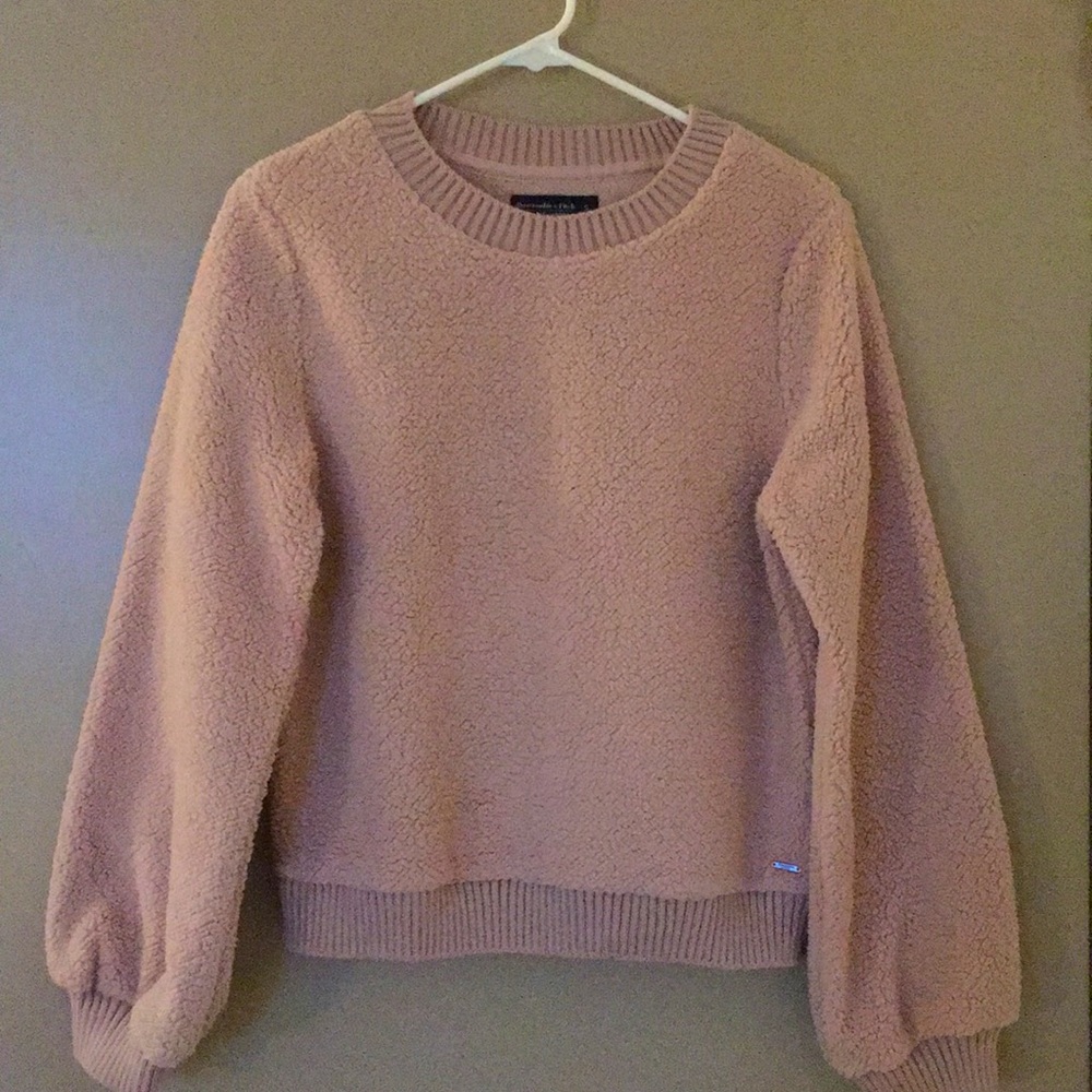 Abercrombie Sherpa Fleece Balloon-sleeve Swearer
